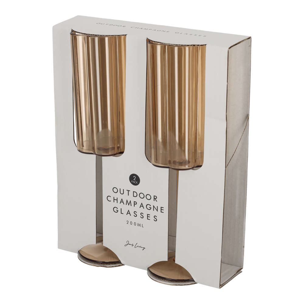 JENS Living Outdoor Champagneglazen Amber /2
