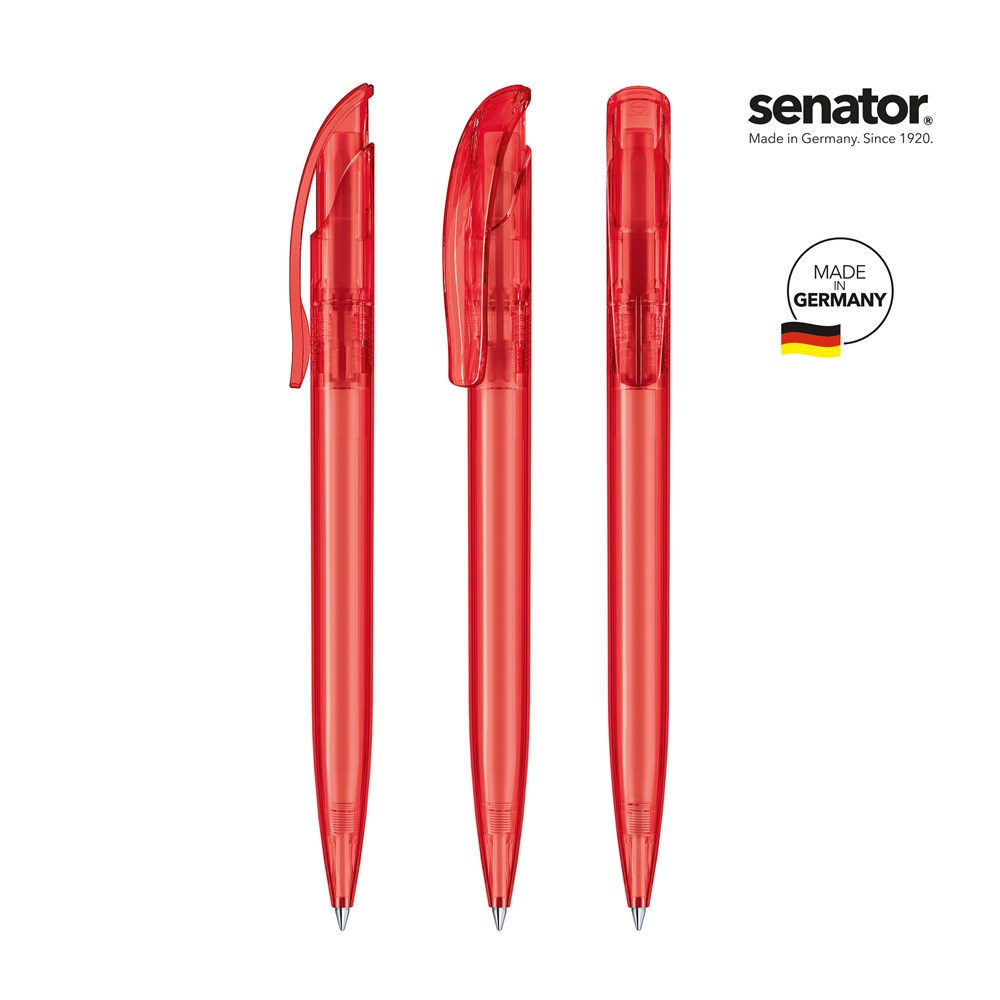 senator® Challenger Clear  retractable pen - rood 186