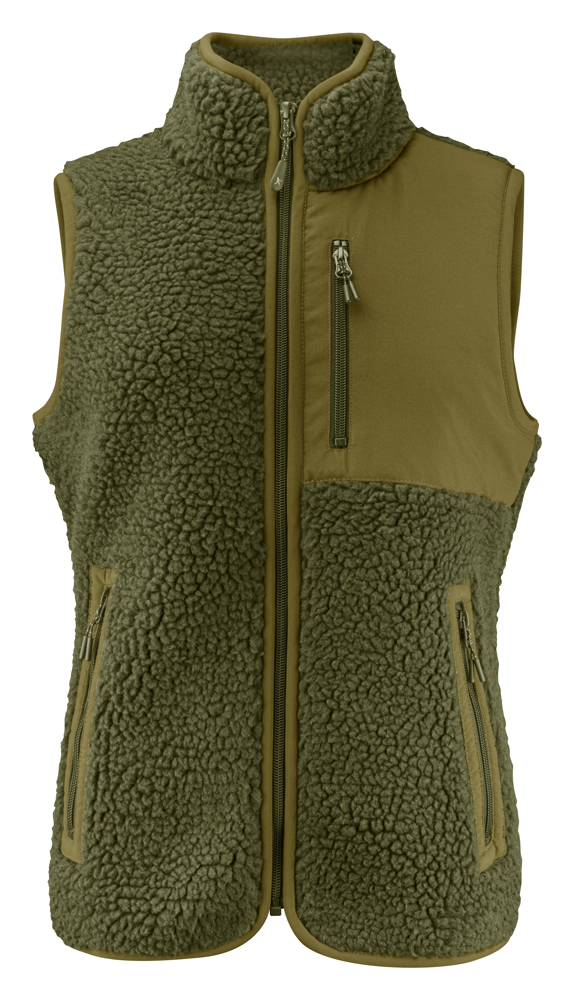 Kingsley Bodywarmer Dames - Mosgroen