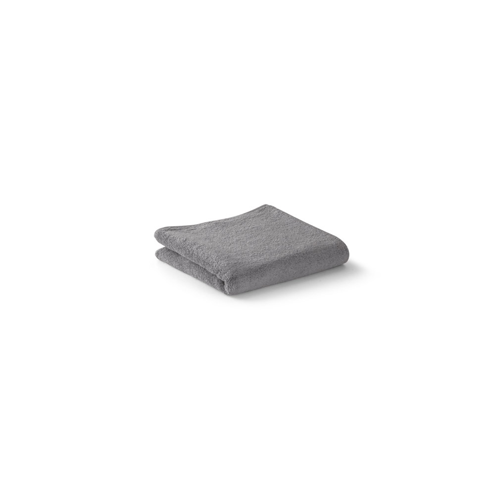 BARDEM S. Handdoek (350 g/m²) van katoen (82%) en gerecycleerd katoen (18%) - Grijs