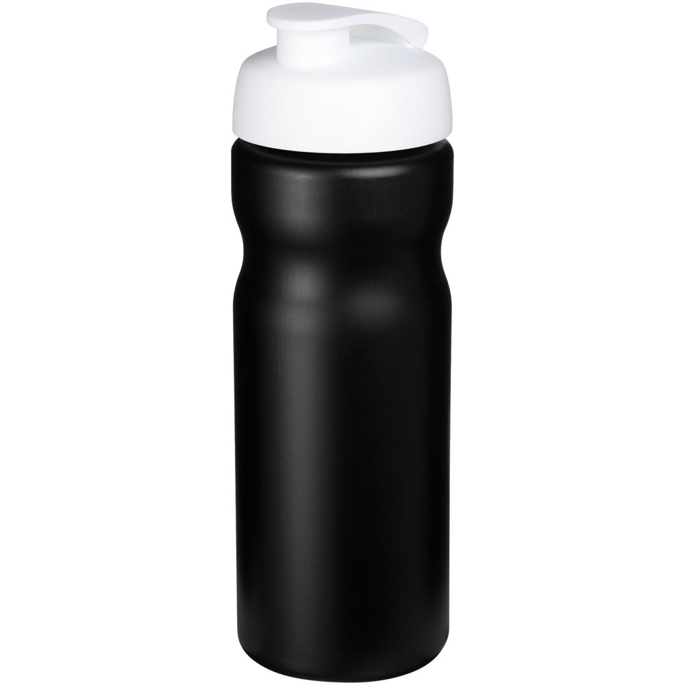 Baseline® Plus 650 ml sportfles met kanteldeksel - Zwart, Wit