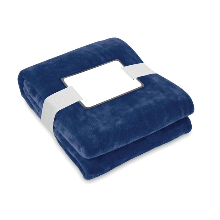 LOGAN - RPET fleecedeken 280gr/m² - blauw