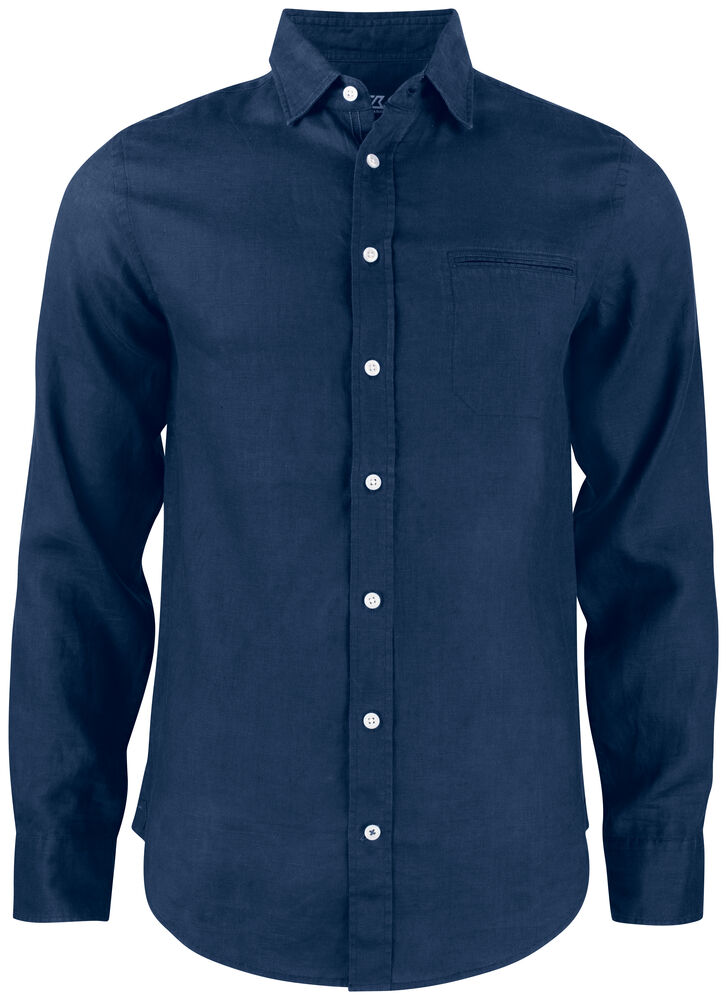 Cutter & Buck - Summerland Linen Heren - dark navy
