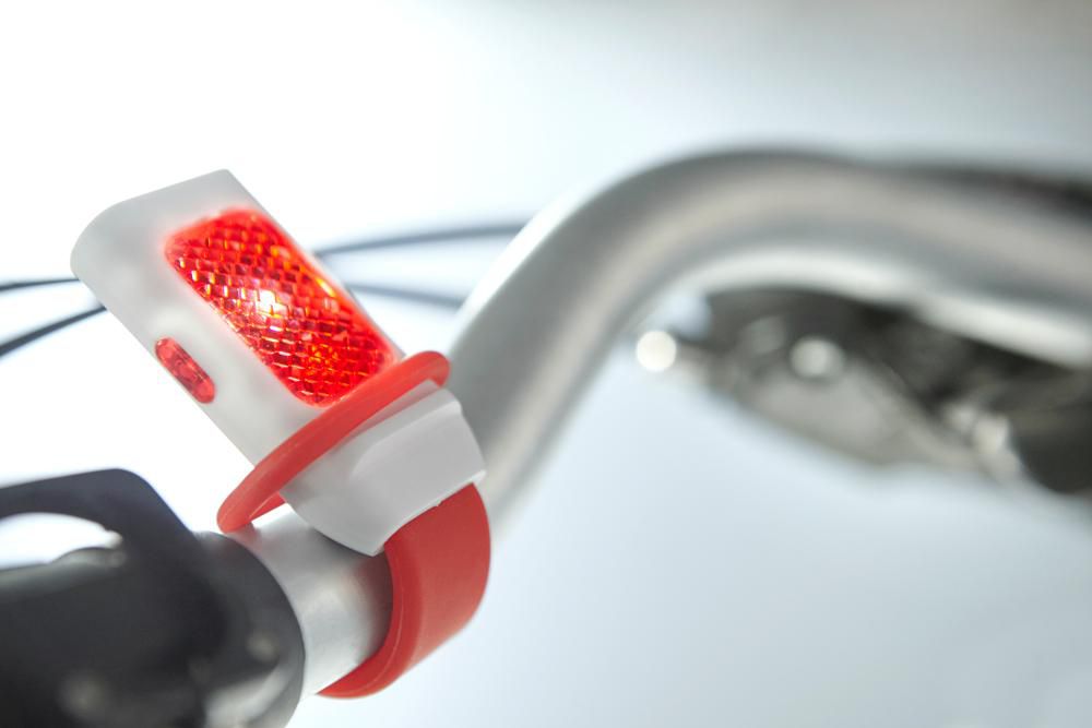 Fietslamp Duncan | Kunststof | 3+1 LED | Siliconen band