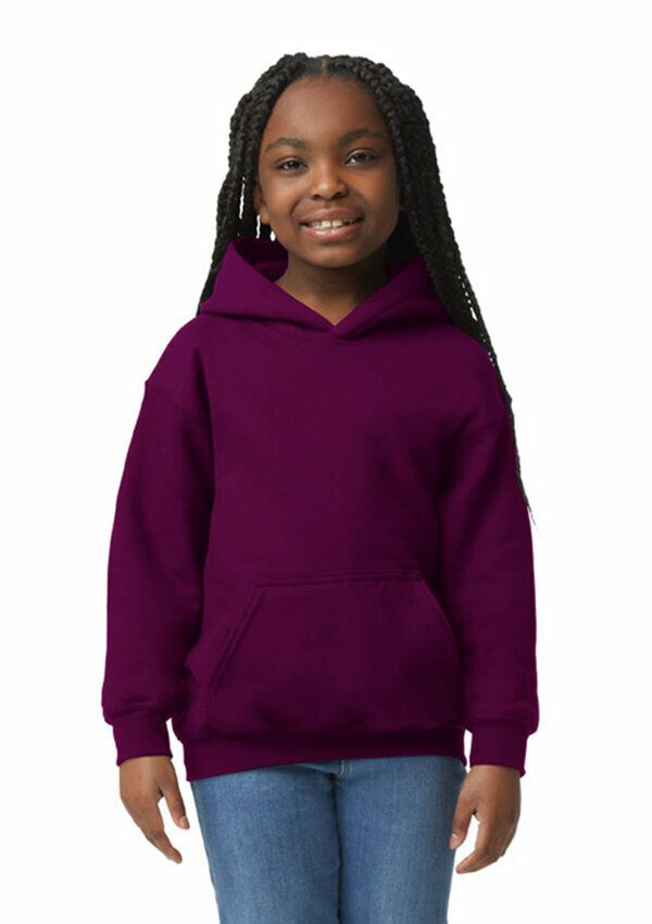 Gildan Heavy Blend Hooded Sweater for kids - 83 Maroon