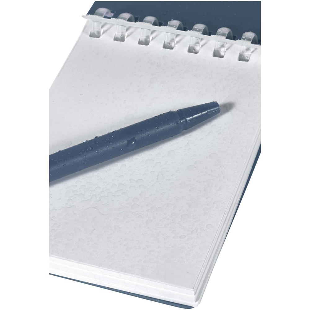 Lig Mini gerecycleerd outdoor notitieboek met zachte kaft en balpen (zwarte inkt)