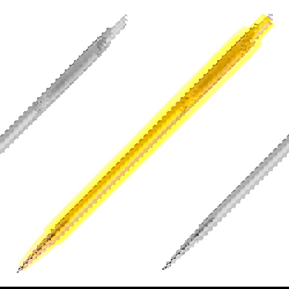 Balpen Baron '03 Happy Frosty - Transparant / Geel