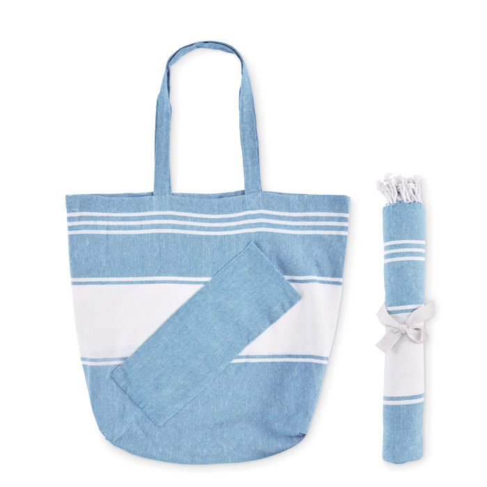 HUMMUM - Strandtas hamamdoek 50X14X38cm