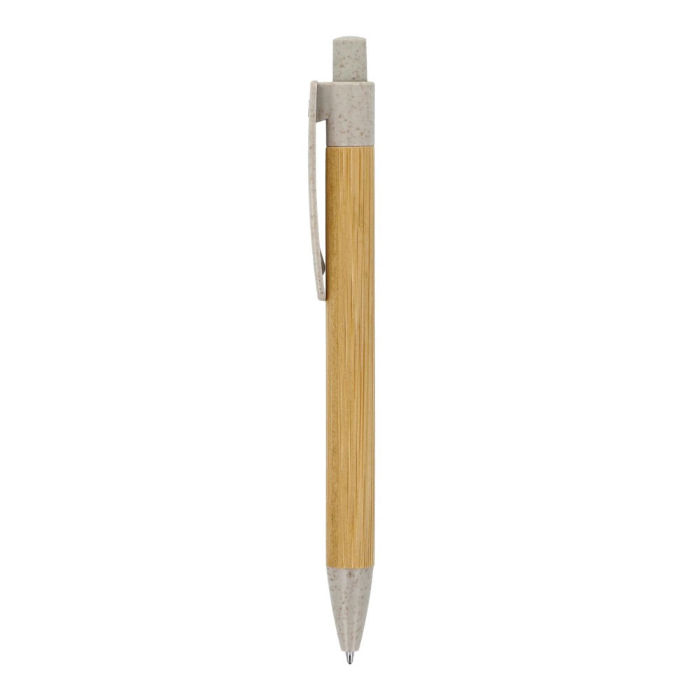 Ball pen bamboe met tarwestro