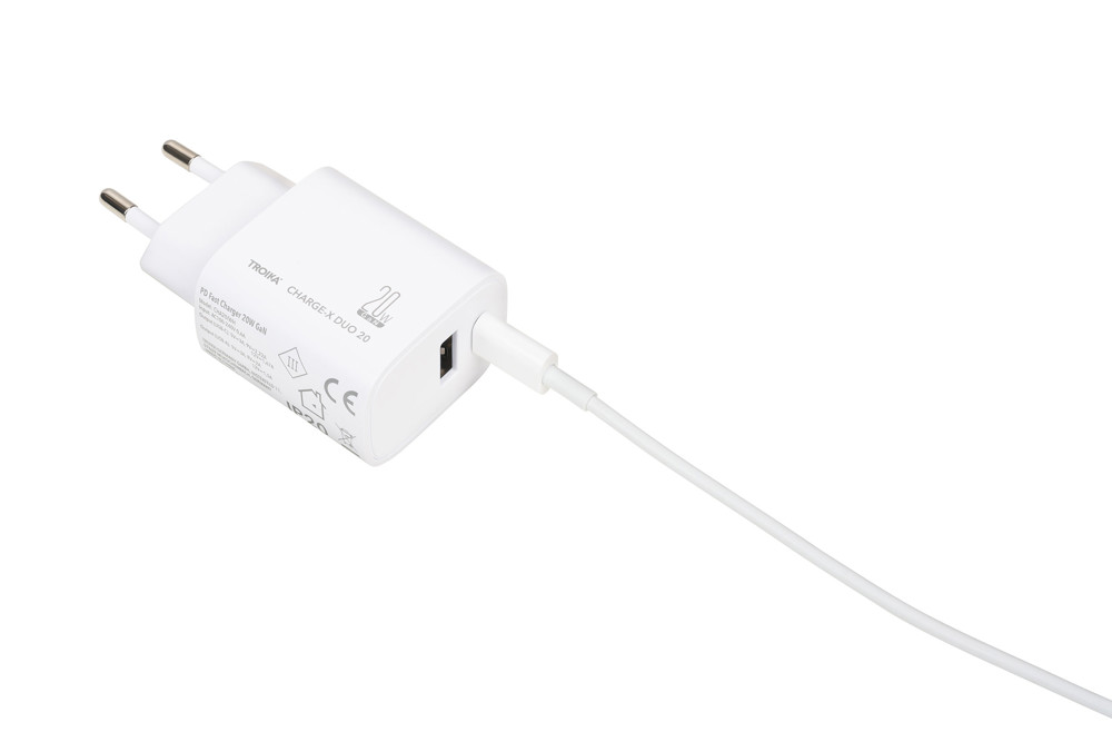 TROIKA Oplaadstekker CHARGE-X DUO 20