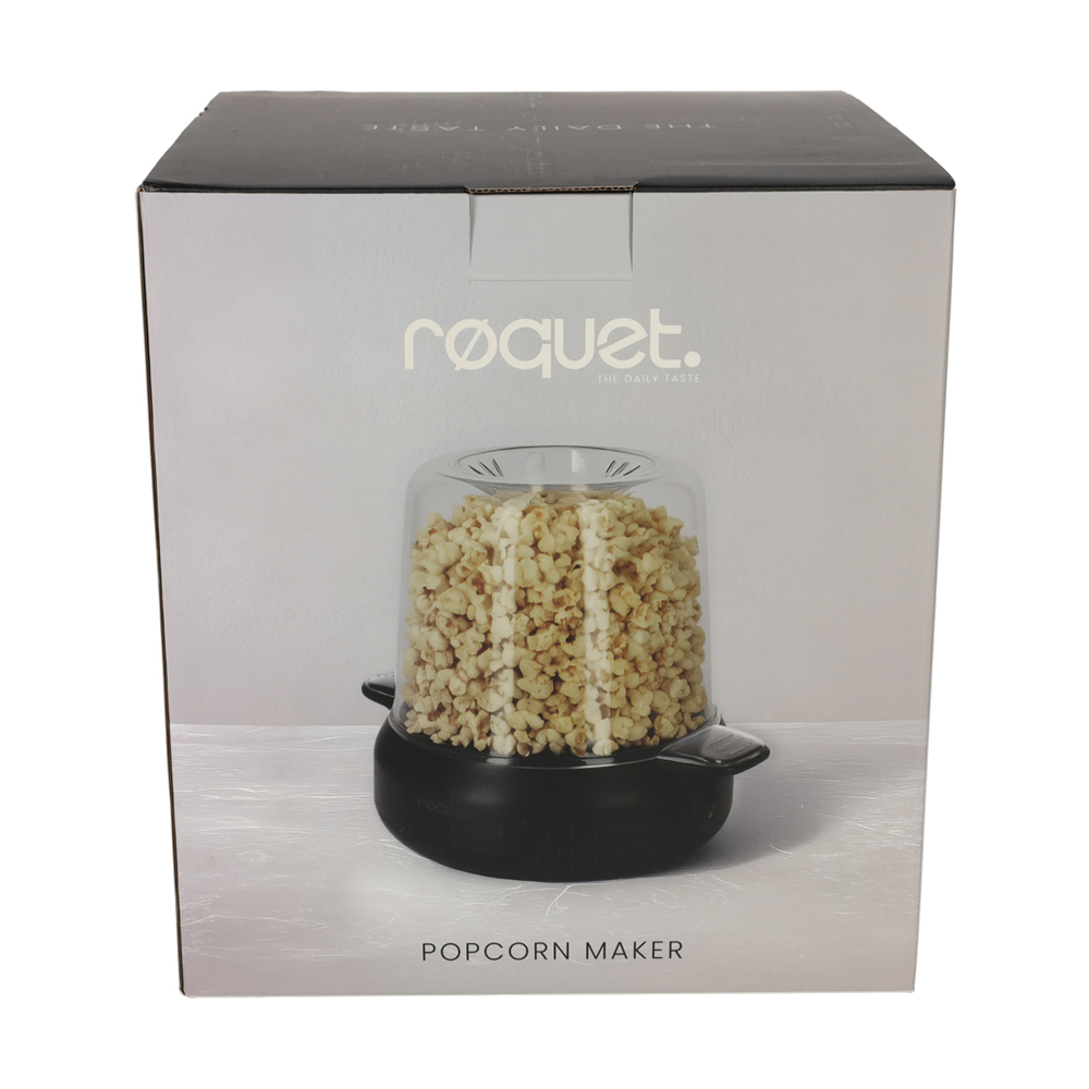 RØQUET Popcorn Maker Zwart