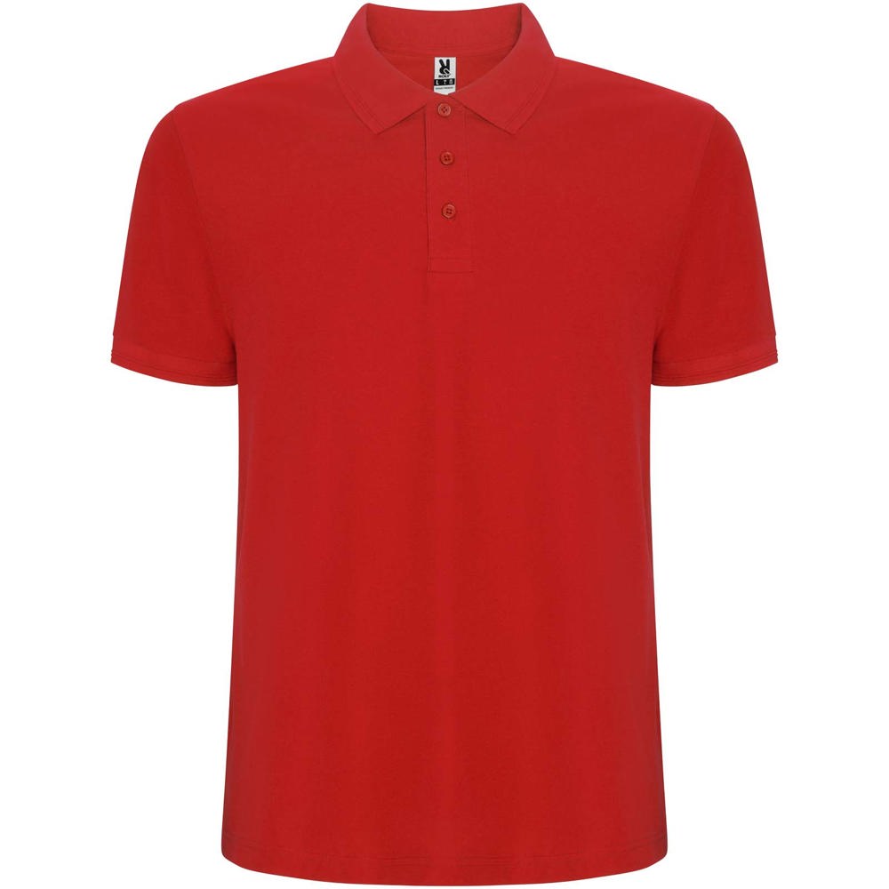 Pegaso Premium 220 g/m² kinderpolo met korte mouwen - rood