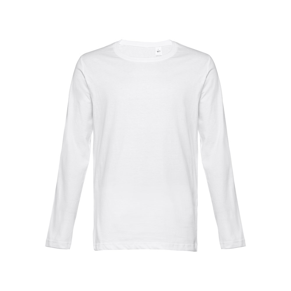 THC BUCHAREST WH. Katoenen heren-T-shirt met lange mouwen