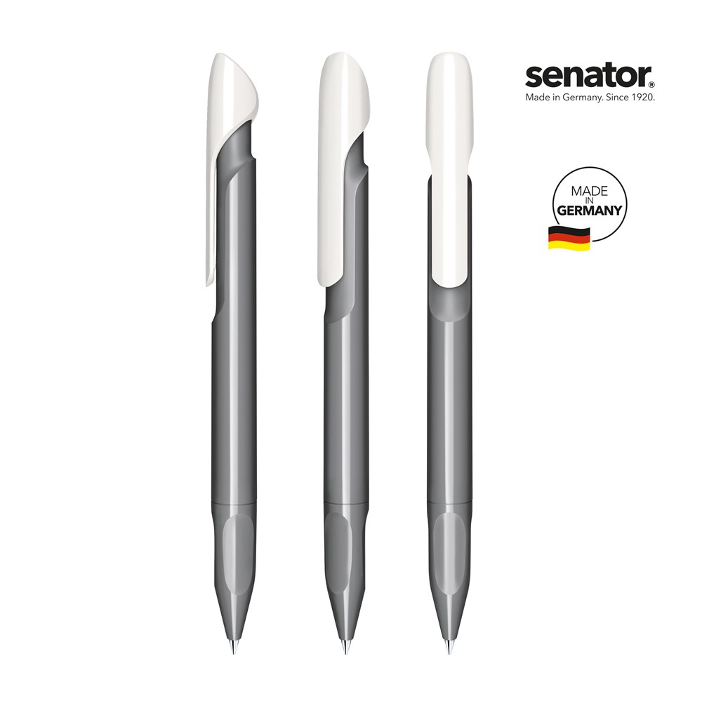 senator® Evoxx Duo Polished Recycled retractable pen - cool gray 9