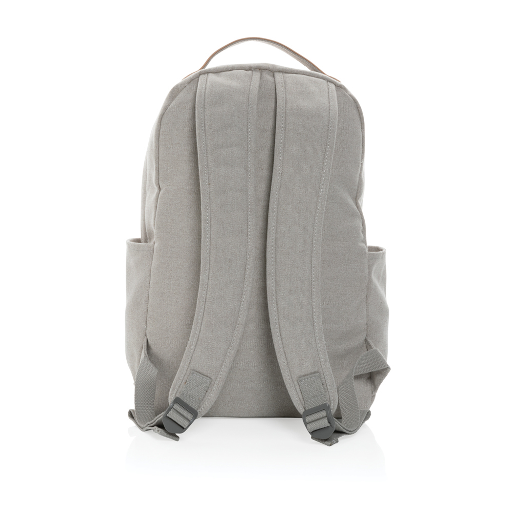 Impact AWARE™ 16 oz. recycled canvas laptop rugzak