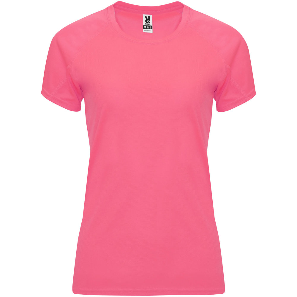 Bahrain 135 g/m² sportshirt met korte mouwen voor dames - Fluor lady pink
