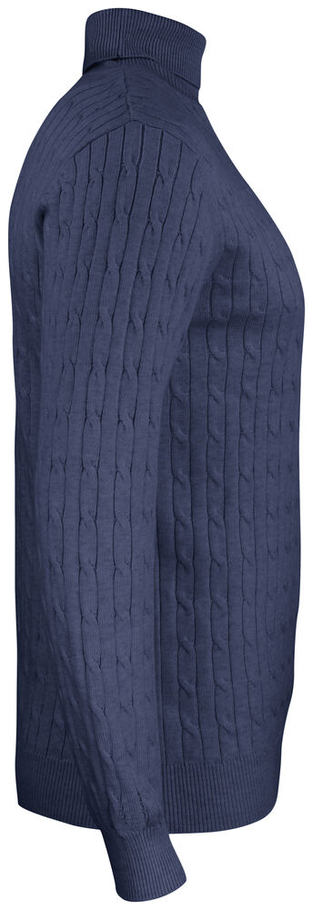 Cutter & Buck - Blakely Rollerneck Heren Navy Mélange 4XL