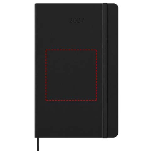 Moleskine horizontale week-agenda voor 12 maanden met harde kaft L