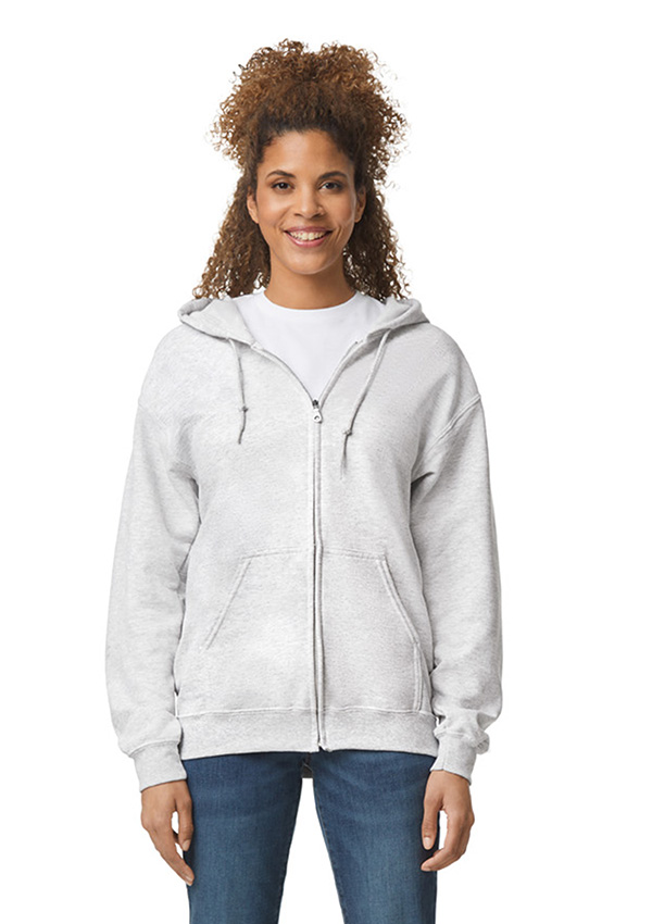 Gildan Heavy Blend Full Zip Hooded Sweater - 393 Ash