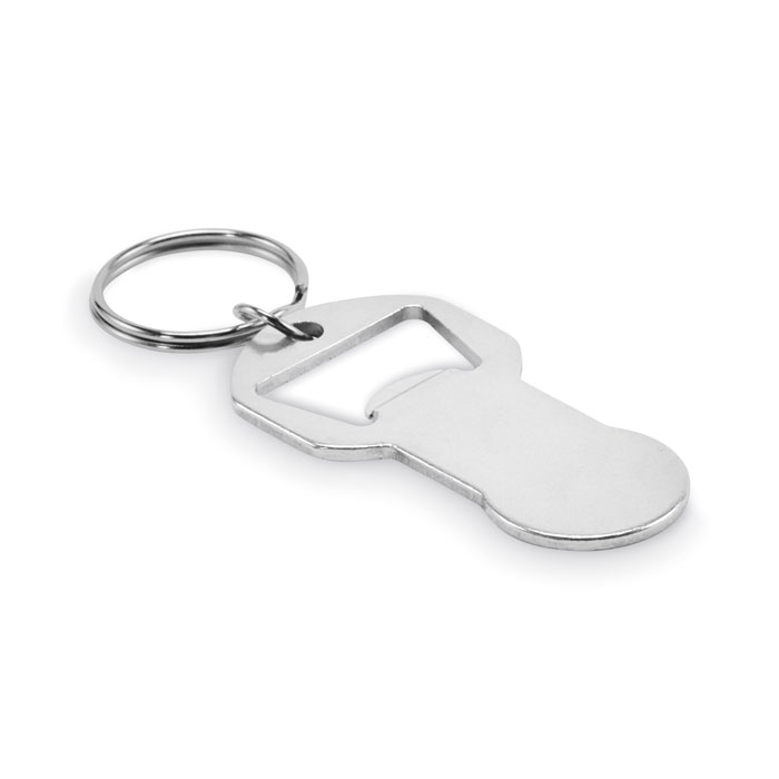 CLAVE - Alu sleutelhanger flesopener - zilver