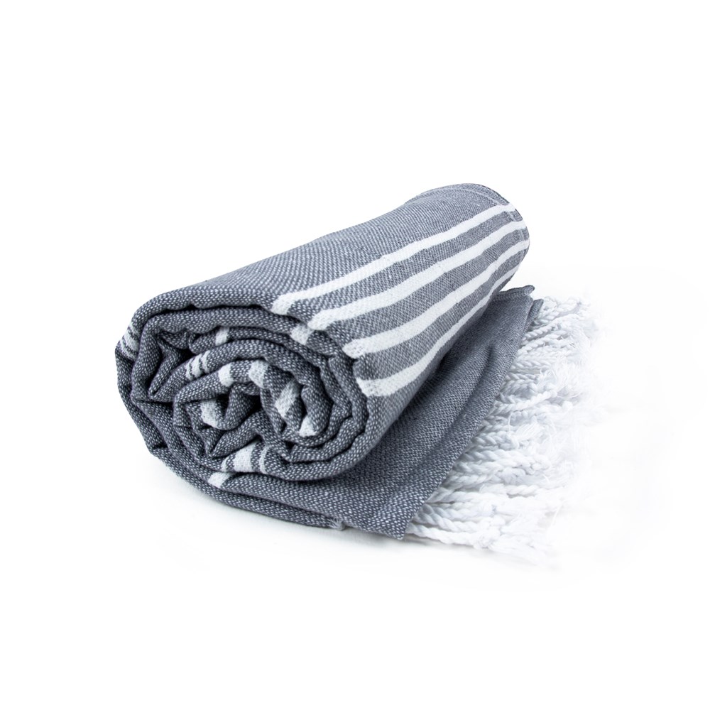 Hamam Sultan Towel - Antraciet/wit