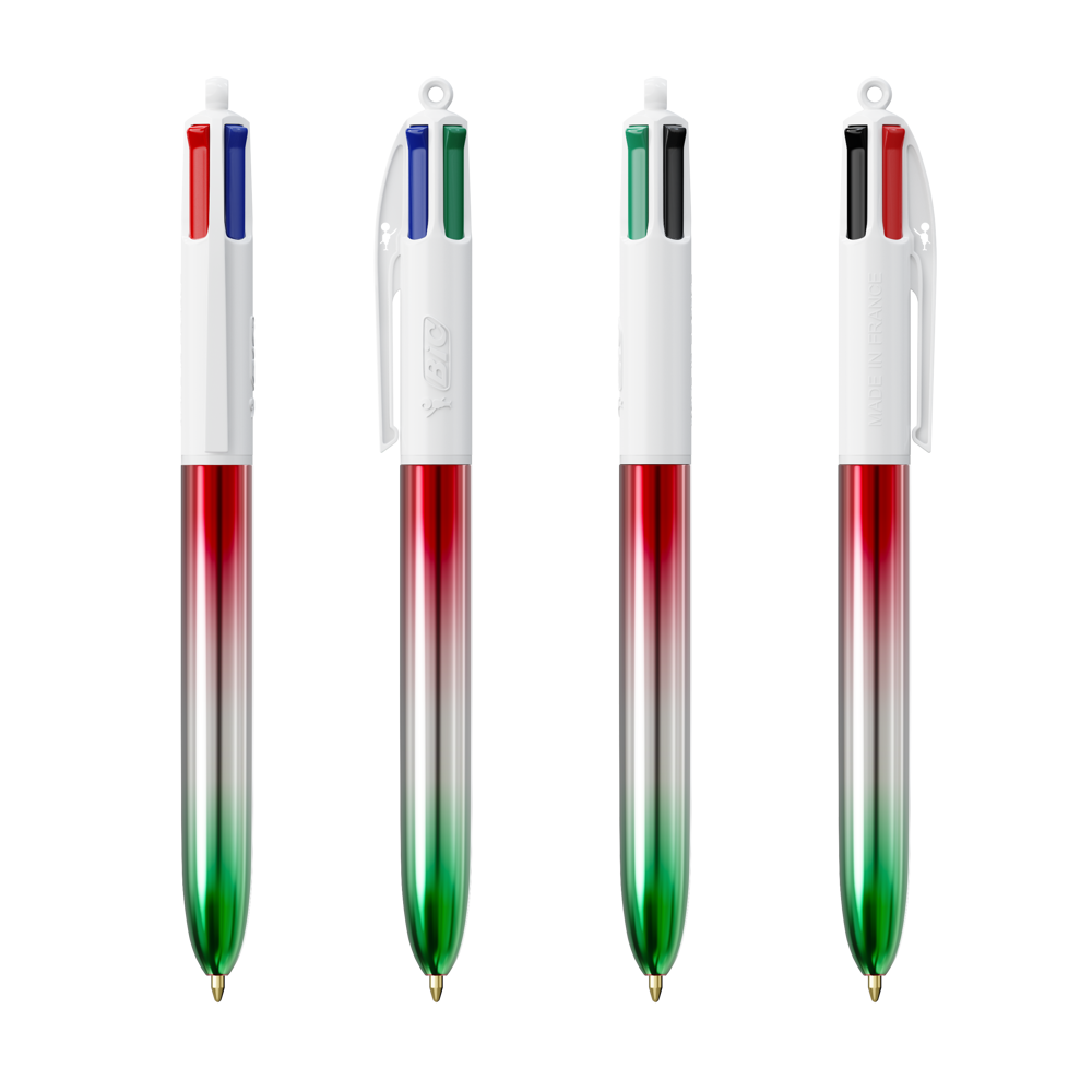 BIC® 4 Colours® Flags Collection + lanyard