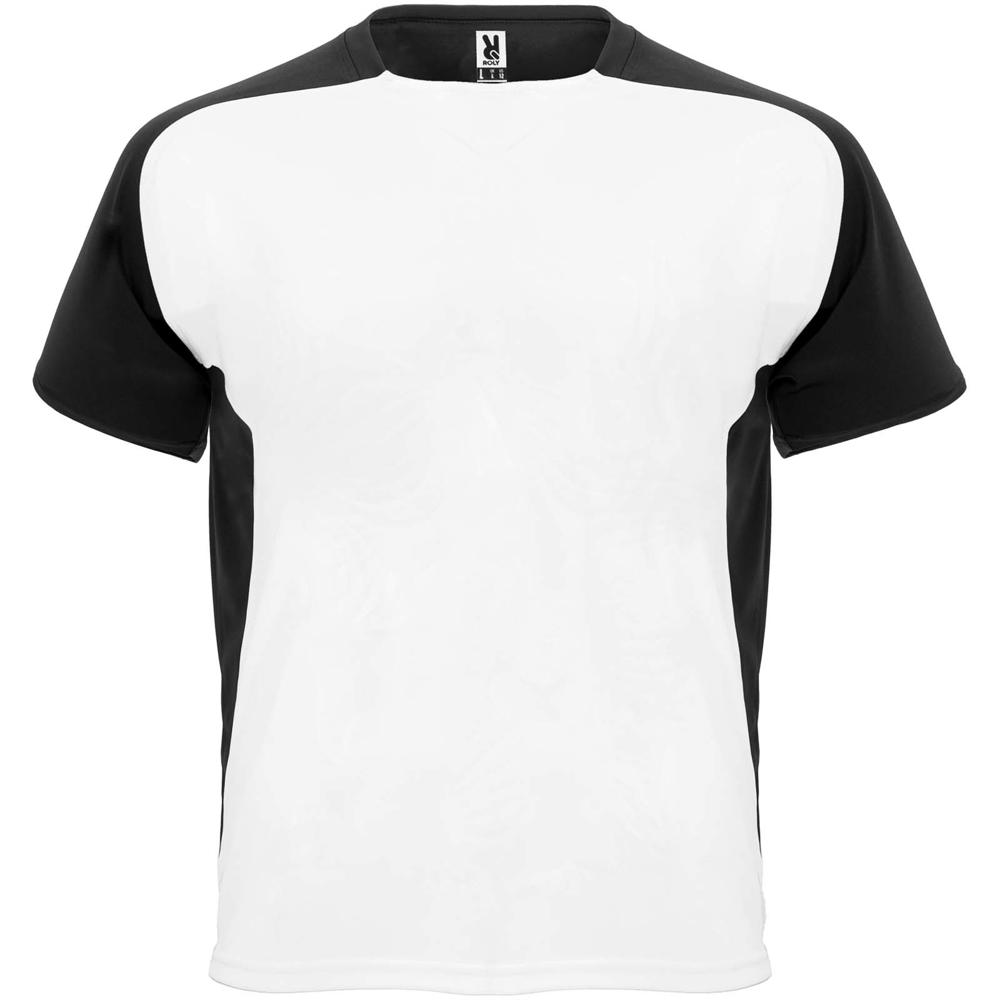 Bugatti 140 g/m² sportshirt met korte mouwen voor kinderen - Wit, Zwart