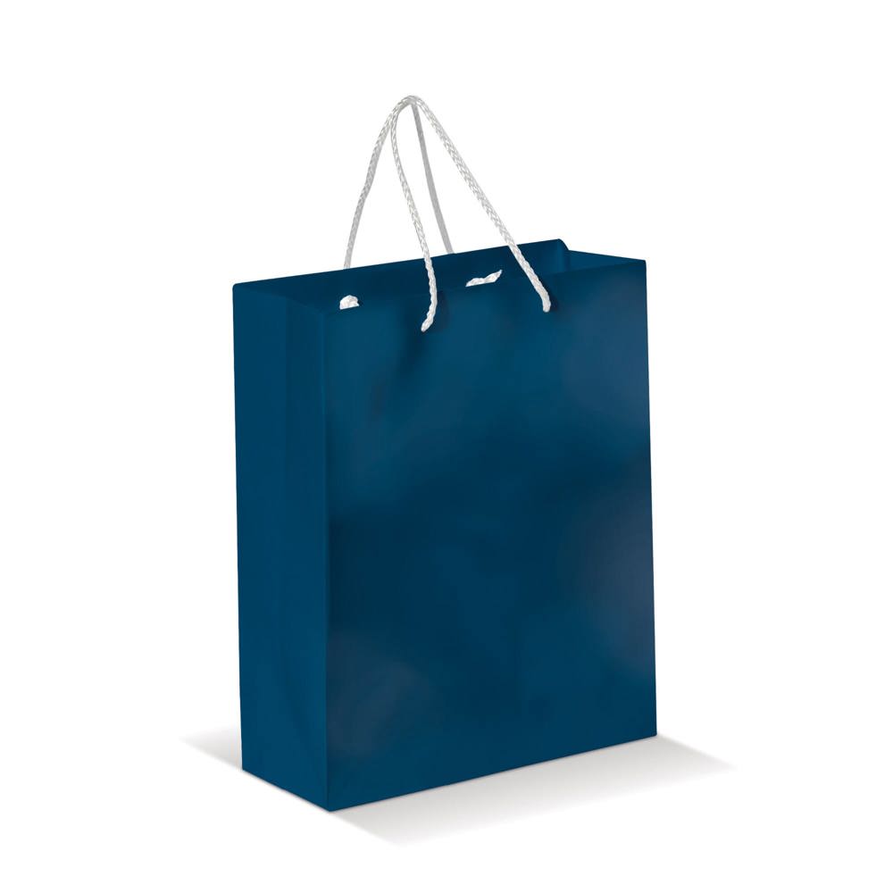 Draagtas papier middel 200g/m2 - Donkerblauw