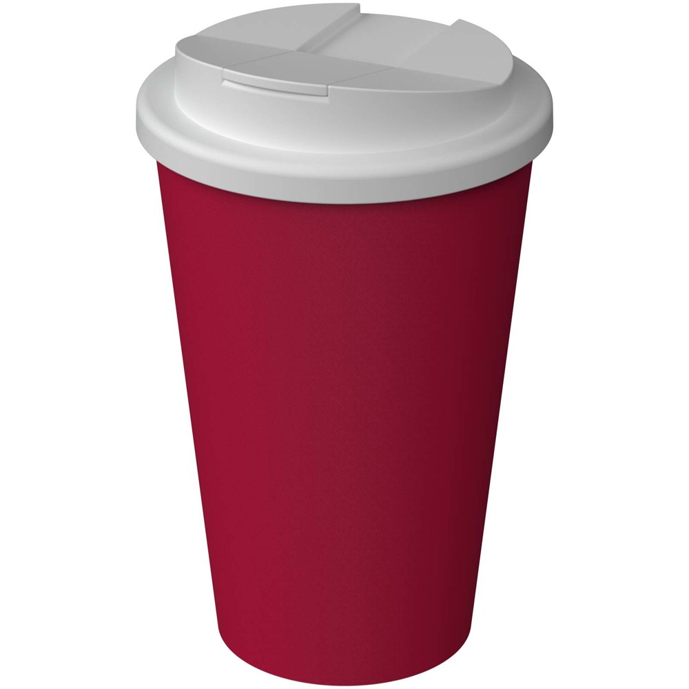 Americano® Infiniti geïsoleerde beker van 350 ml met morsbestendig deksel - Bordeaux rood