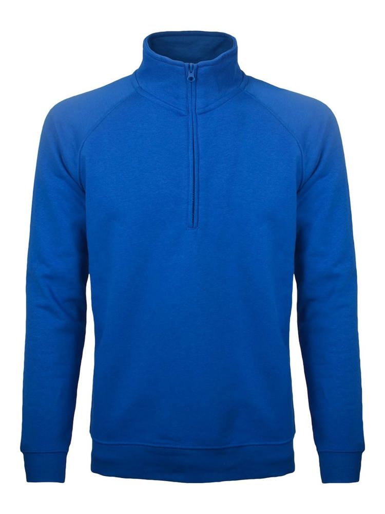 BS Sirio half zip sweater, 280 gr/m² - Kobaltblauw (PMS 2145C)