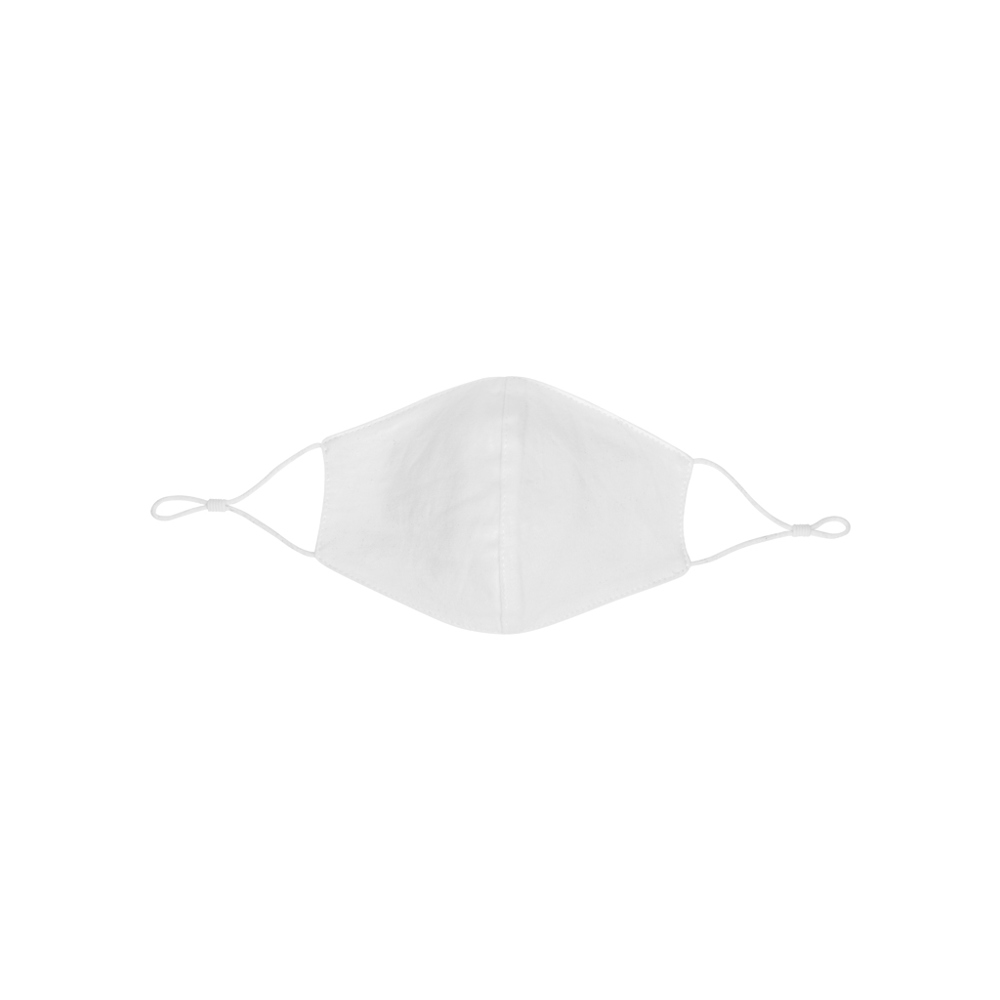 Herbruikbaar 2 laags katoenen gezichtsmasker - wit (± PMS White)