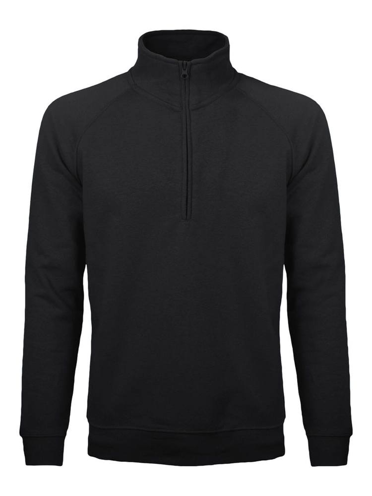 BS Sirio half zip sweater, 280 gr/m² - Zwart (Black)