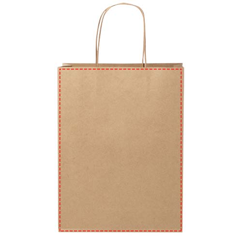 Papieren tas 120 g/m2 gemaakt van kraftpapier met gedraaide handgrepen - 24 x 9 x 32 cm