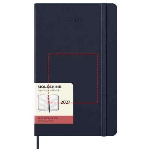 Moleskine dag-agenda voor 12 maanden met harde kaft