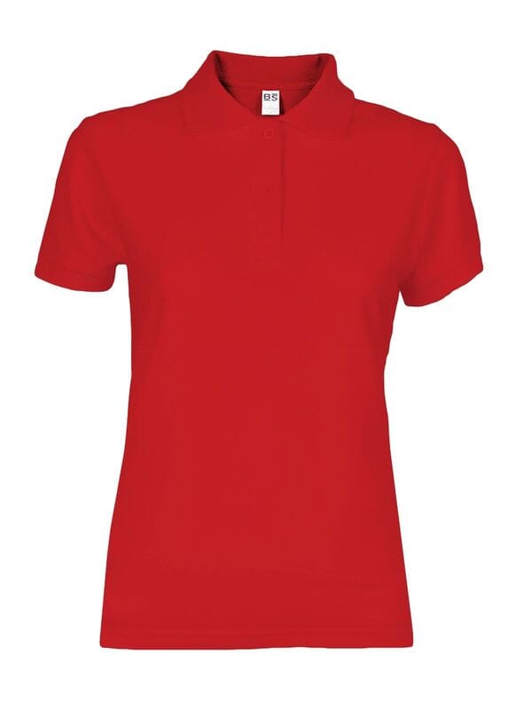 BS Evolution dames polo, 180 gr/m² - Rood (PMS 186c)
