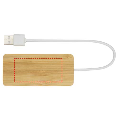 Tapas USB hub van bamboe
