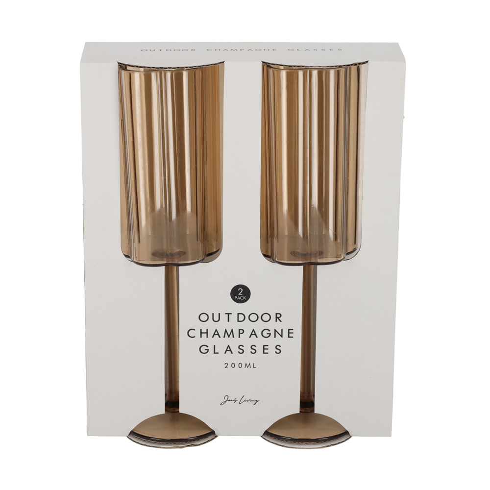 JENS Living Outdoor Champagneglazen Amber /2