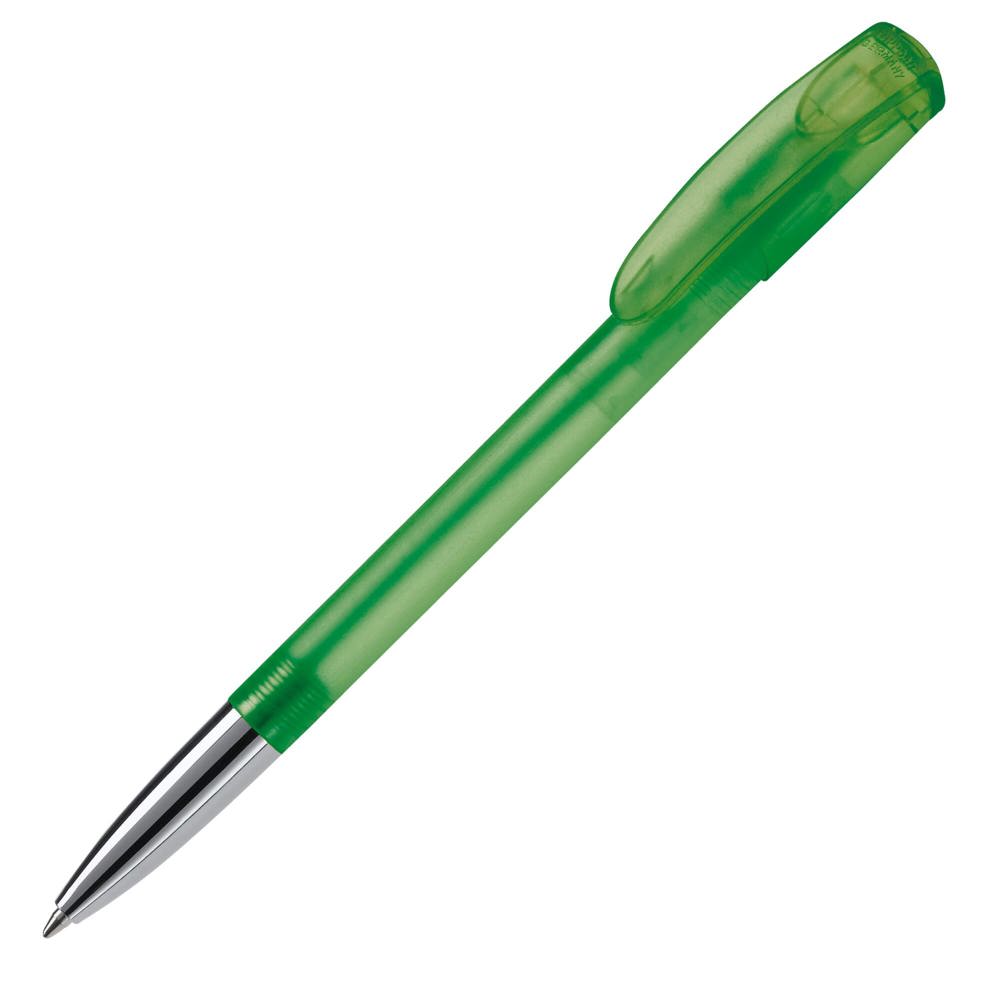 Balpen Deniro metalen tip frosty - Ecru / Groen