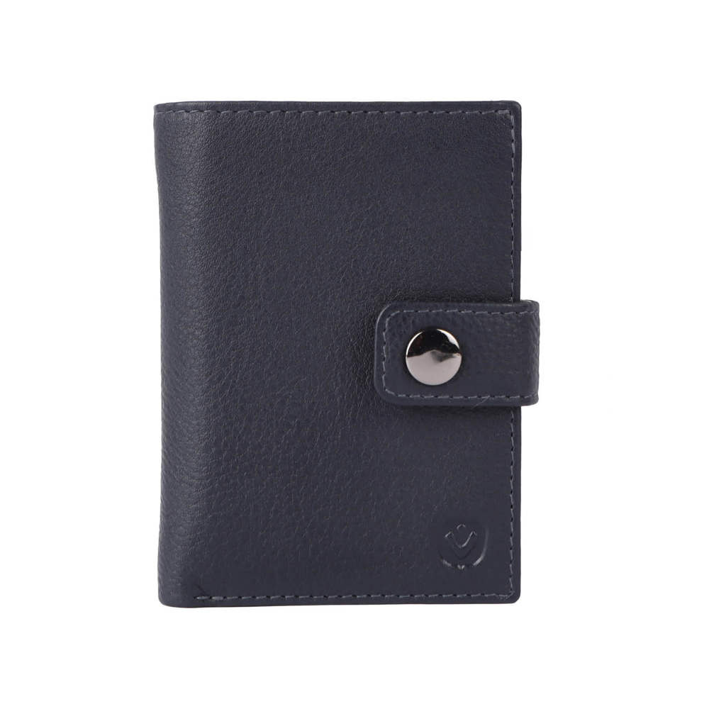 Card Wallet Leather MagSafe Luxe Navy