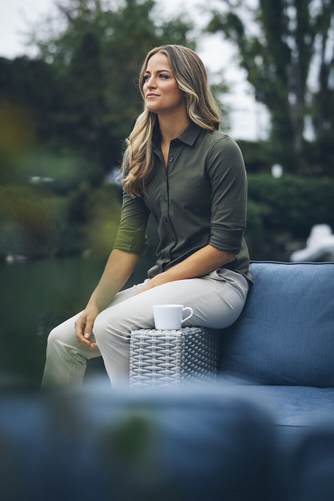 Cutter & Buck - Advantage Shirt Dames Antraciet Mélange XS