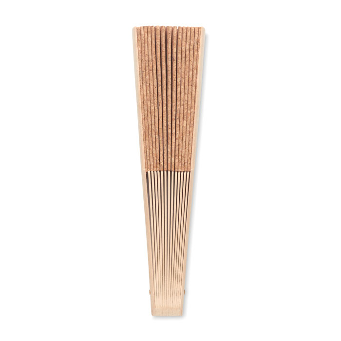 FANNY CORK - Handwaaier van hout en kurk