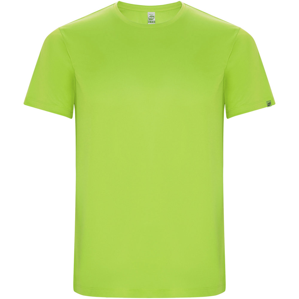Imola 135 g/m² sportshirt met korte mouwen voor kinderen - Fluor groen