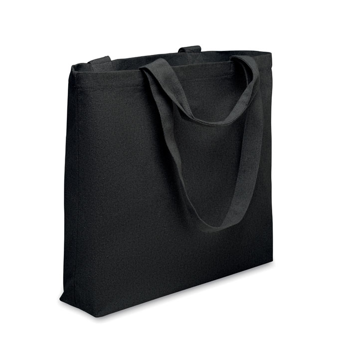 MALDI BEACH - Strandtas canvas 320gr/m² - Zwart