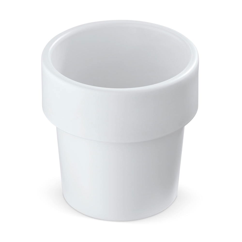 Hot-but-cool beker met kerstomaten zaadjes - Wit