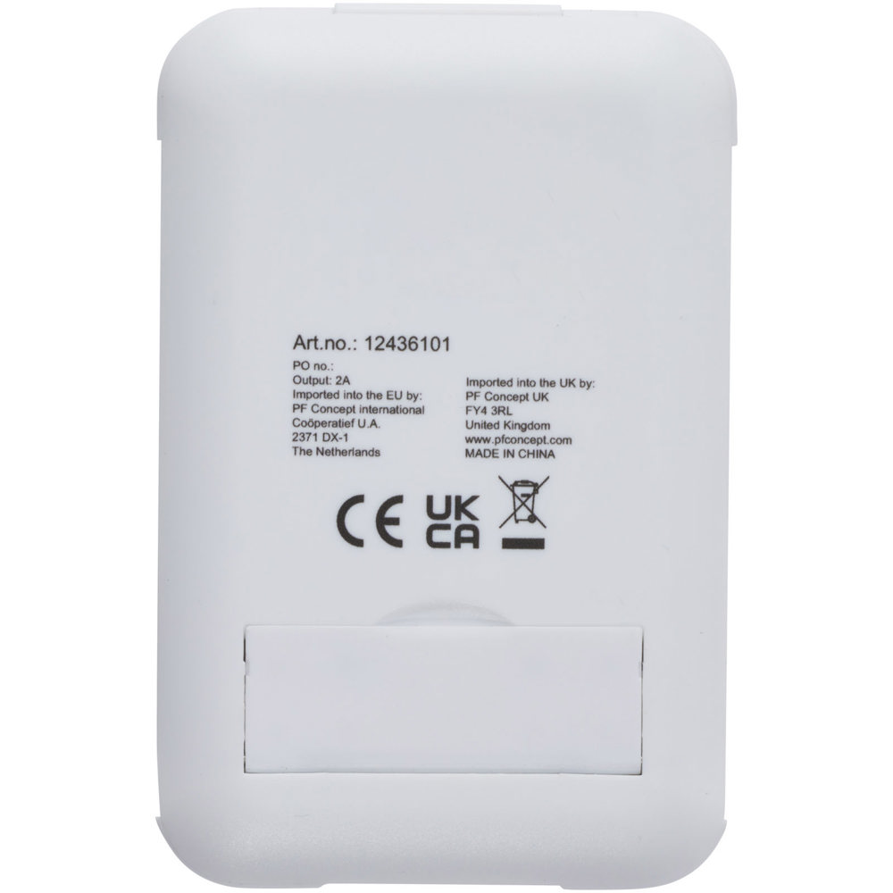 Savvy modulaire oplaadkabel van gerecycled plastic met telefoonhouder