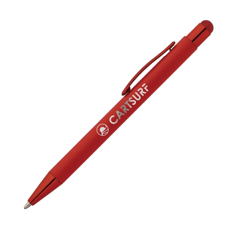 SUNDA Stylus balpen soft touch - Rood