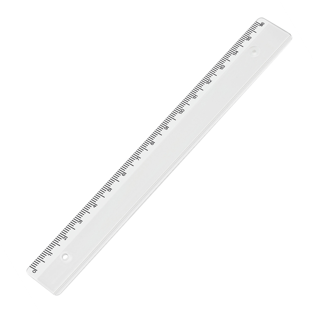 Liniaal 16 cm - glashelder