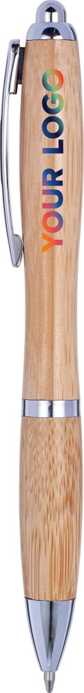 Balpen Carson | Bamboe | Zilverdetails