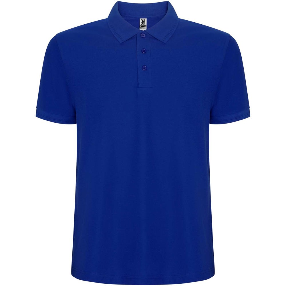 Pegaso Premium 220 g/m² kinderpolo met korte mouwen - blauw