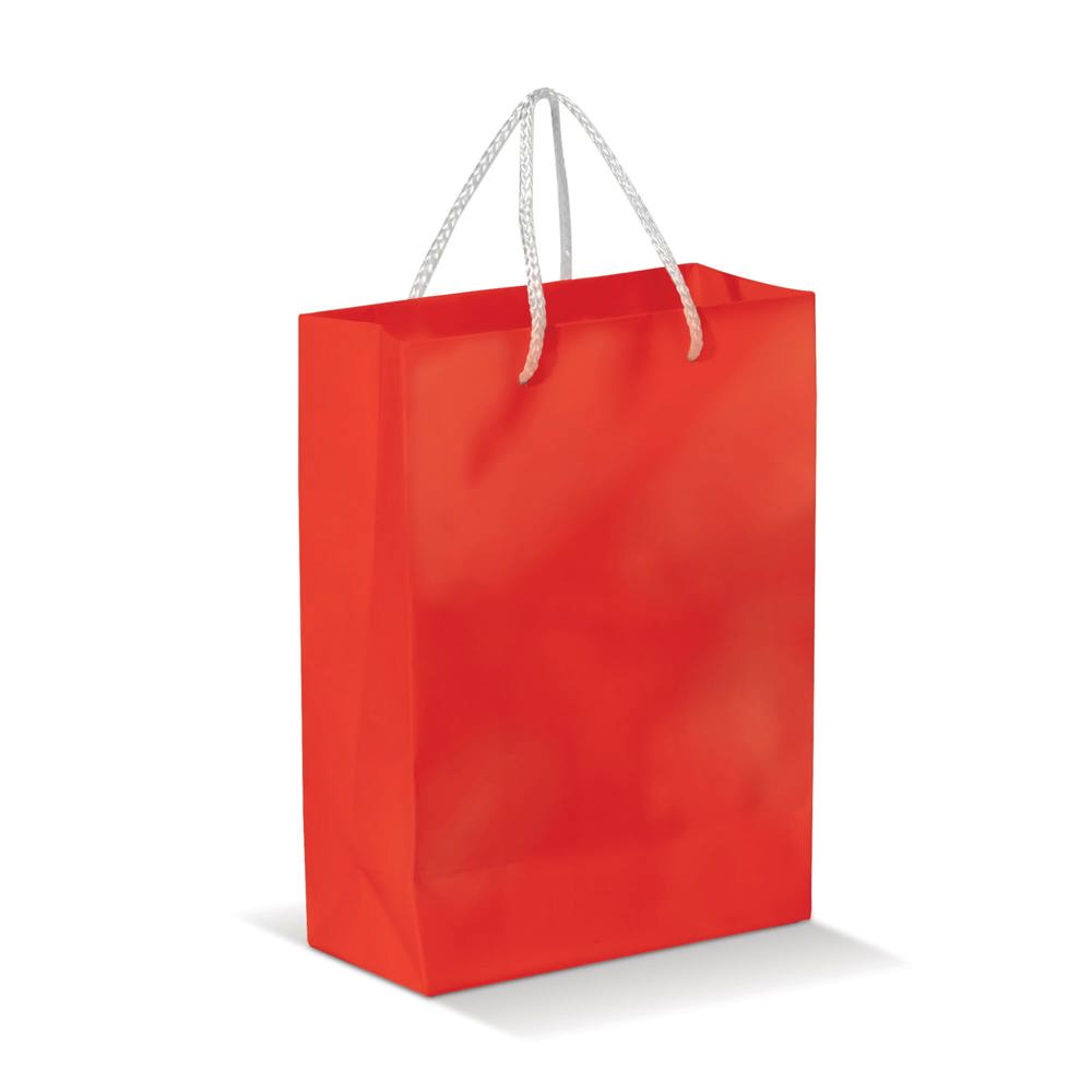 Draagtas papier groot 200g/m2 - Rood